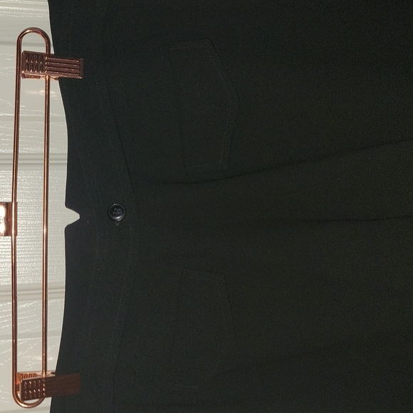 I N C PETITE SZ 10 P BLACK BEAUTIFUL SLACKS NEW WITHOUT TAGS W/ SILVER HARDWARE - Picture 3 of 7